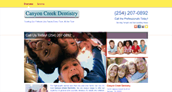 Desktop Screenshot of canyoncreekdentistry.net